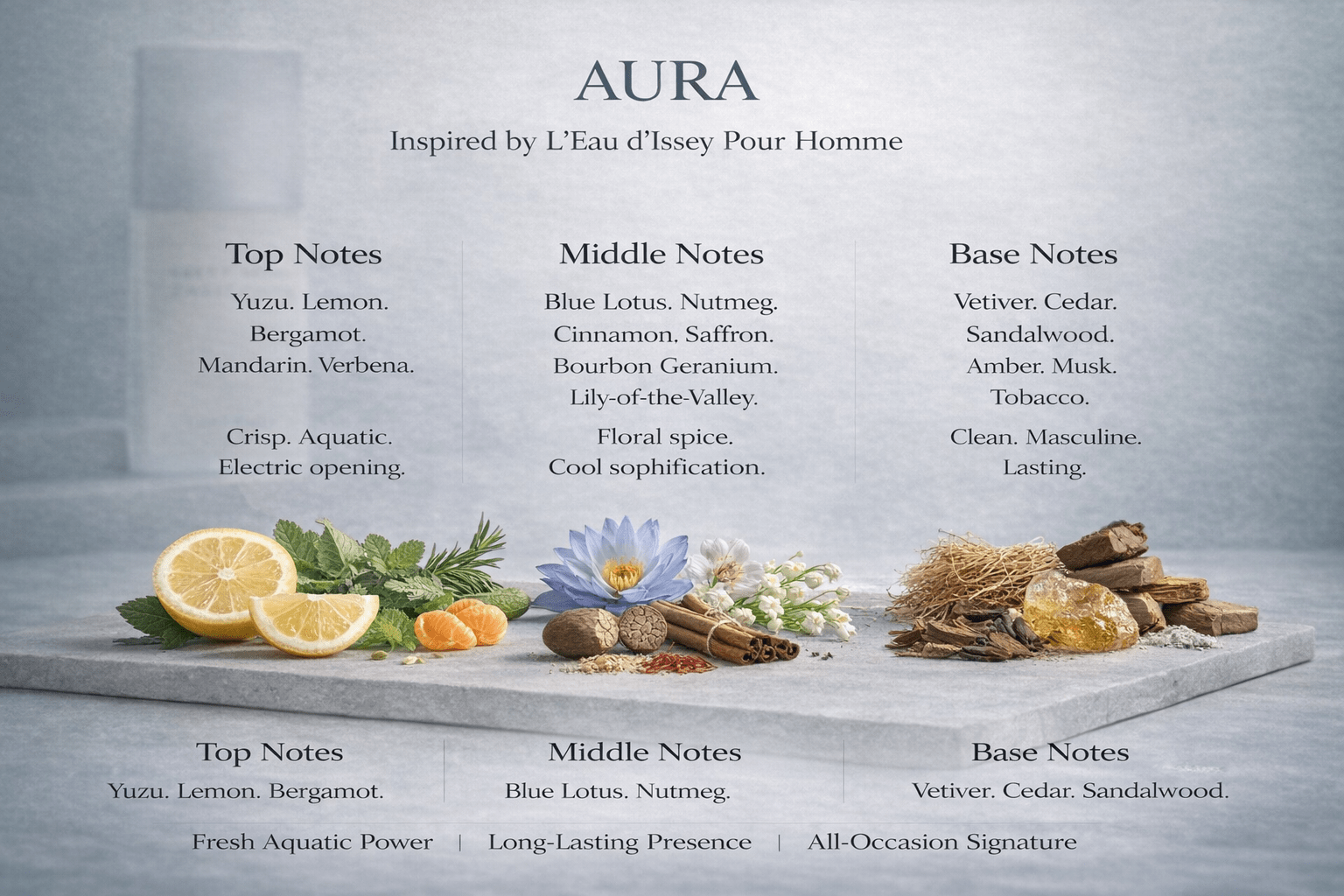 Aura - Reborn L'Eau d'Issey pour Homme - Born To Smell Good | BTSG